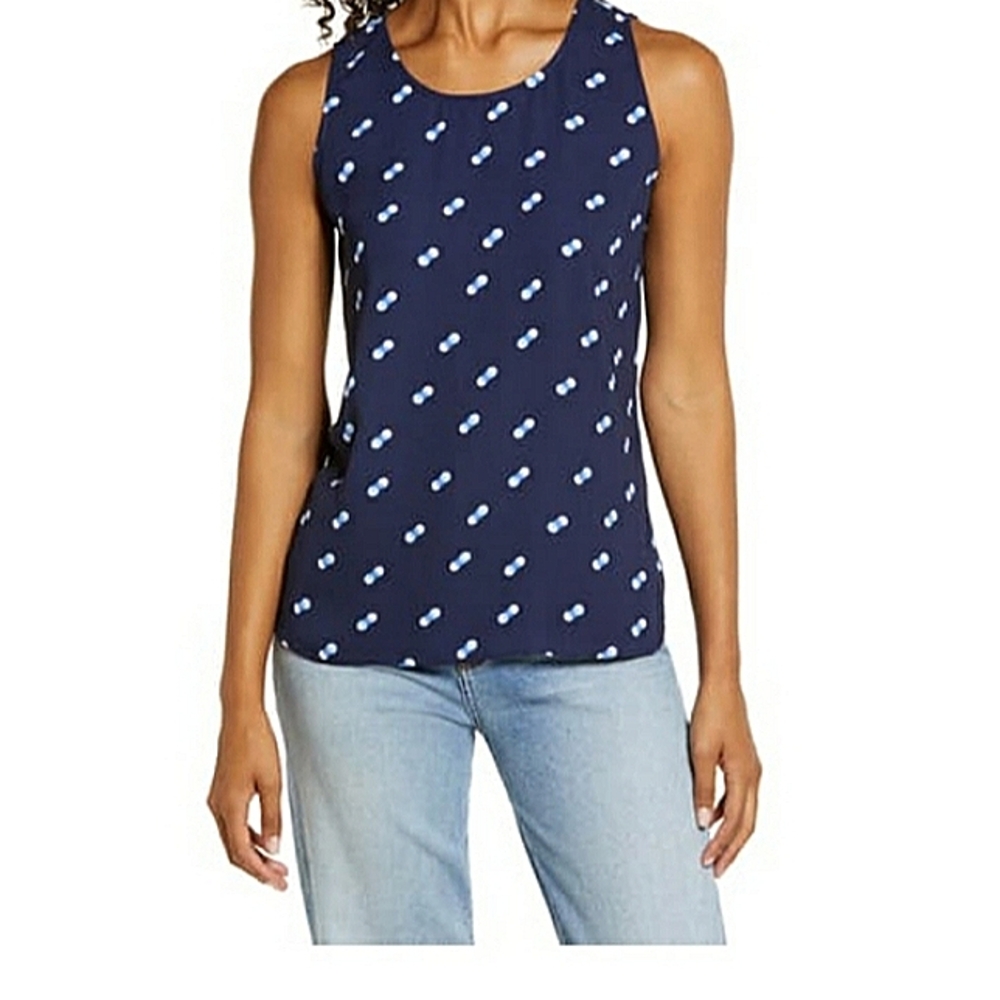 Halogen New Scoop Neck Woven Shirt
